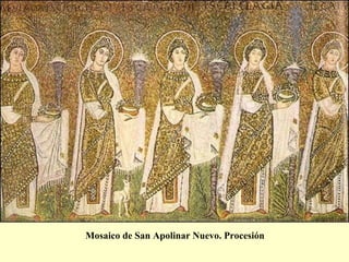 Mosaico de San Apolinar Nuevo. Procesión 