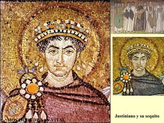 Justiniano y su sequito MOSAICOS DE SAN VITAL 
