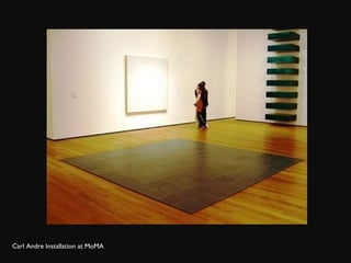 Carl Andre Installation at MoMA 