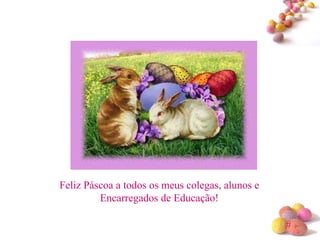 Feliz Páscoa a todos os meus colegas, alunos e Encarregados de Educação! 