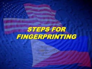 Ensure person taking prints uses techniques & procedures for taking legible fingerprints