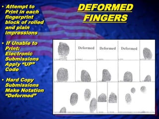 EXTRA FINGERSPrint thumb and next 4 fingers Hard Copy Submissions make notationDo Not PrintExtra Finger