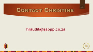 22
hraudit@sabpp.co.za
 