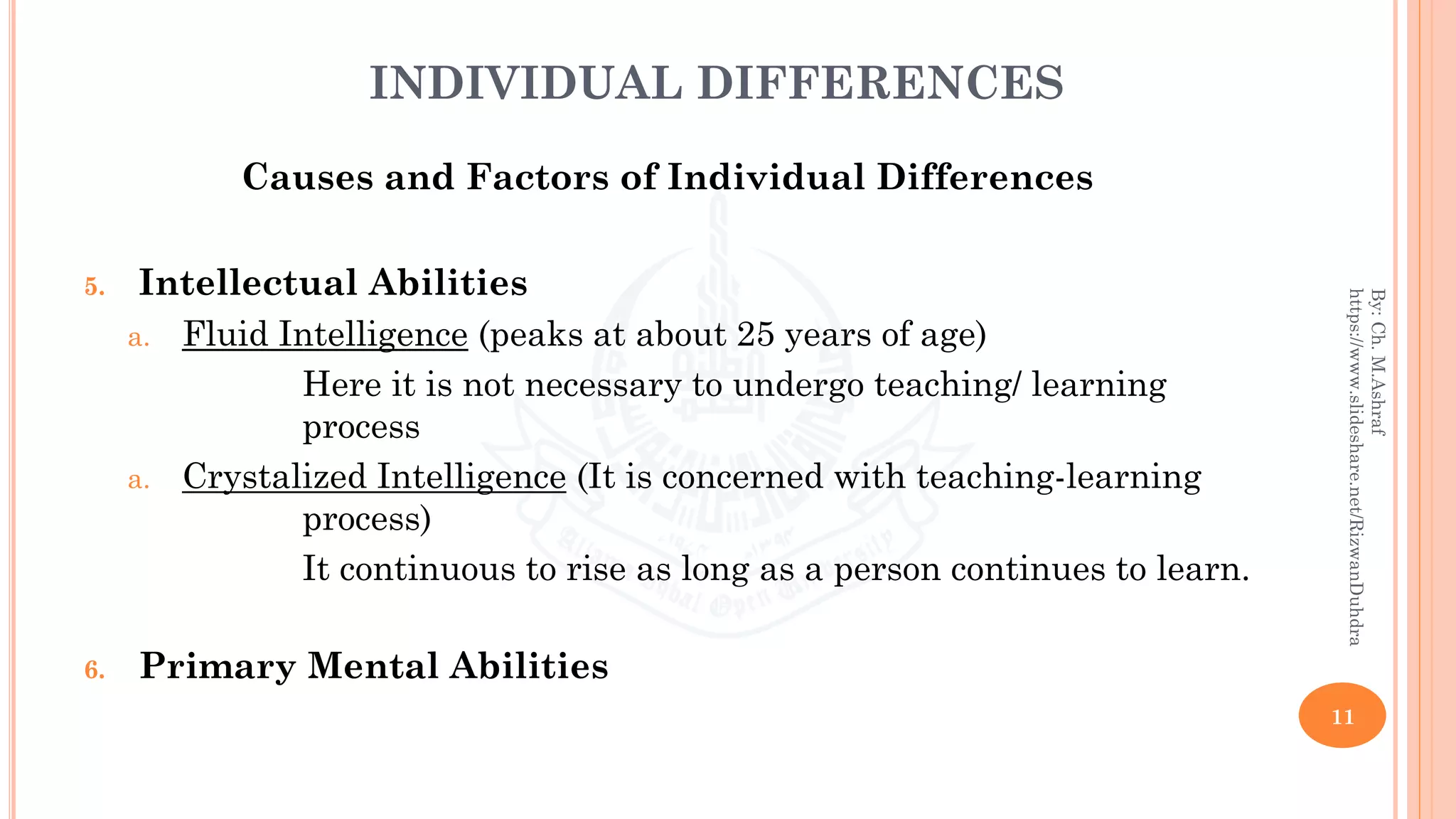 INDIVIDUAL DIFFERENCES | PDF