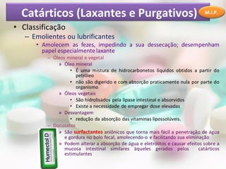 Catárticos (Laxantes e Purgativos) M.I.P.
 