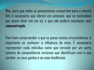 “As condições dos meios serão tanto melhores quanto mais homogeneidade houver para o bem, mais sentimento puros e elevados, mais desejo sincero de instrução, sem idéias preconcebidas”. (LM, Cap. XXI - 233)“É preciso, portanto, que (os médiuns) somente freqüentem sessões onde encontrem ambientes verdadeiramente espiritualizados, onde imperem as forças boas e onde as más, quando se apresentarem, possam ser dominadas.É compreensível, que a influência do meio moral e emocional seja prevalente nos fenômenos mediúnicos.