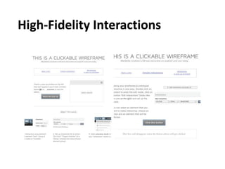 High-Fidelity Interactions
 
