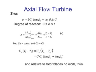 Comprehensive Analysis and Design of Axial Flow Turbines in Gas Turbine ...