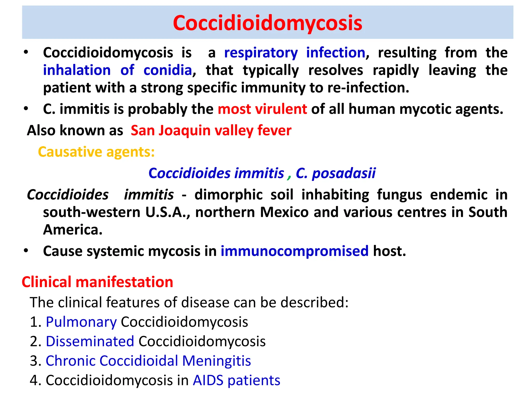 Coccidioidomycosis and Paracoccidioidomycosis | PDF