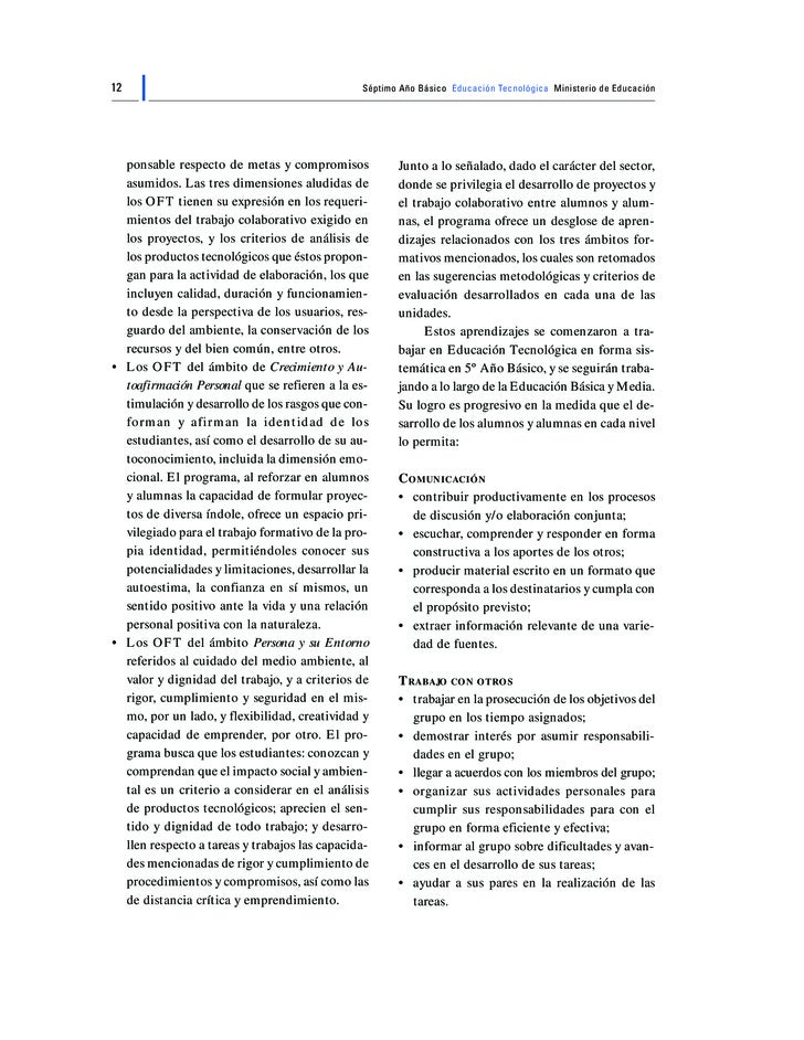 Prof. Waldo Delgado Planes y Programas Septimo Basico