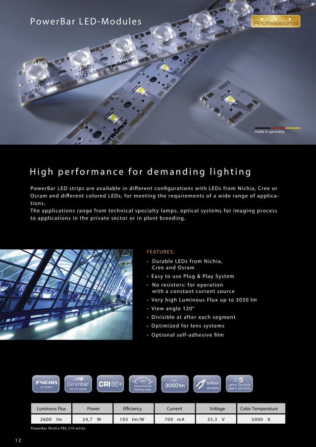 Nichia product catalogue PDF