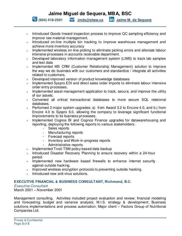 jaime m de sequera professional profile cv professional profile cv