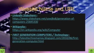 The History and Generation of Computers | PPTX