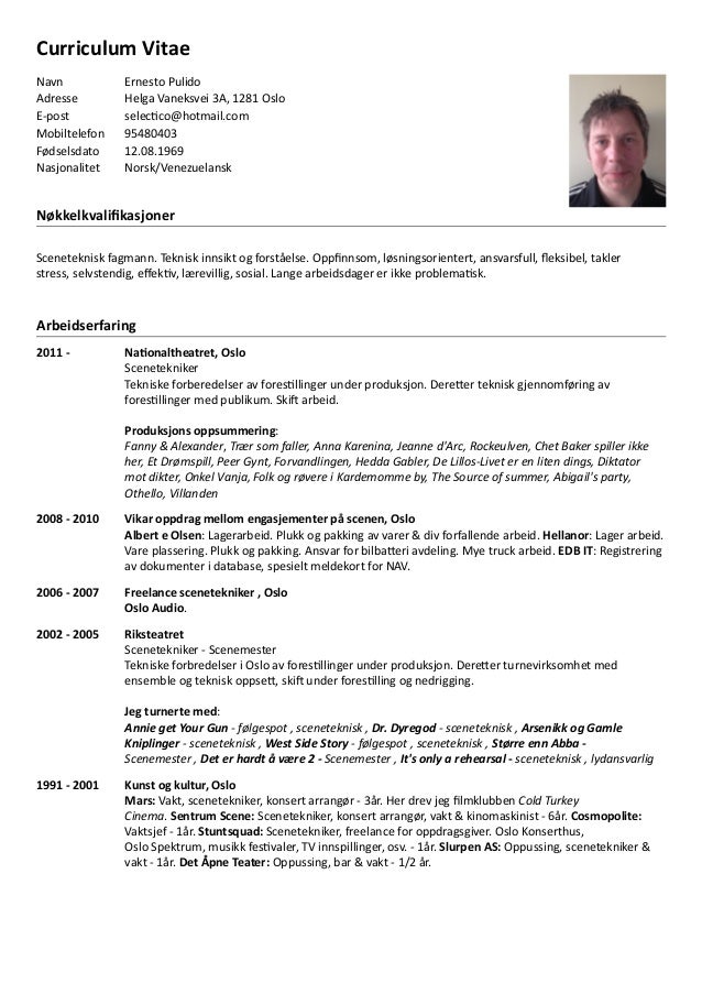 cv komplett from cv