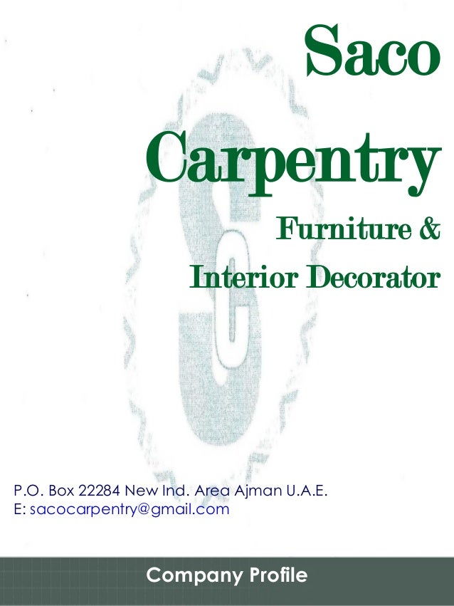 Saco Carpentry Furniture And Interior Decoration Work