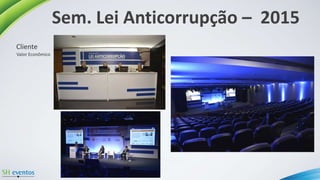 Sem. Lei Anticorrupção – 2015
Valor Econômico
Cliente
 