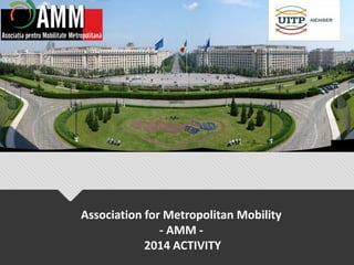 Association for Metropolitan Mobility
- AMM -
2014 ACTIVITY
 
