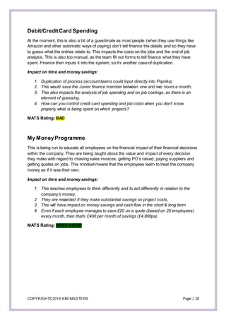 Finance Roadmap example | DOCX