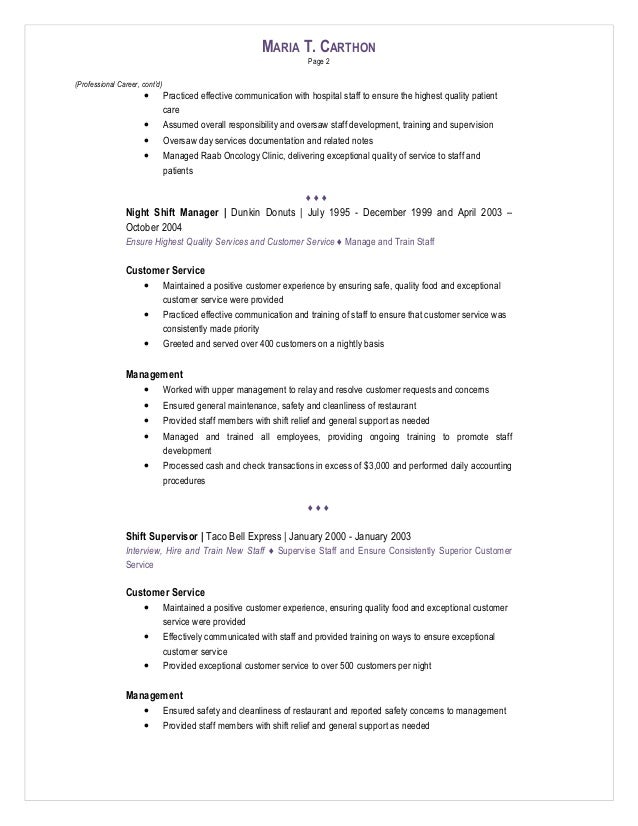 lead position resume