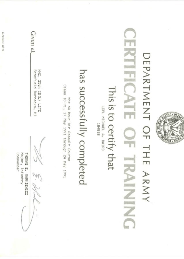 Air Assault Course United States Army