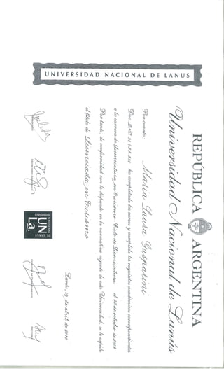 Certificate Bachelor of Tourism documents