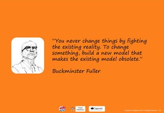 121Copyright © Capgemini 2015. All Rights Reserved
“You never change things by fighting
the existing reality. To change
something, build a new model that
makes the existing model obsolete.“
Buckminster Fuller
121Copyright © Capgemini 2015. All Rights Reserved
 
