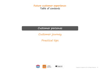 75Copyright © Capgemini 2015. All Rights Reserved
Customer personas
Customer journey
Practical tips
Future customer experience:
Table of contents
75Copyright © Capgemini 2015. All Rights Reserved
 
