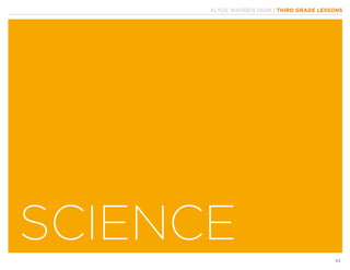 KLYDE WARREN PARK | THIRD GRADE LESSONS
42
SCIENCE
 