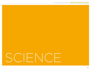 KLYDE WARREN PARK | FOURTH GRADE LESSONS
88
SCIENCE
 