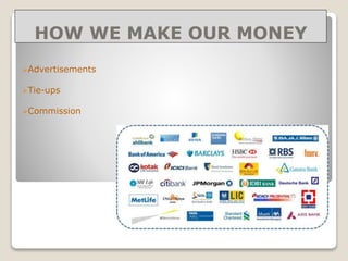 HOW WE MAKE OUR MONEY
Advertisements
Tie-ups
Commission
 