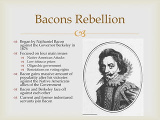Bacon`s Rebellion