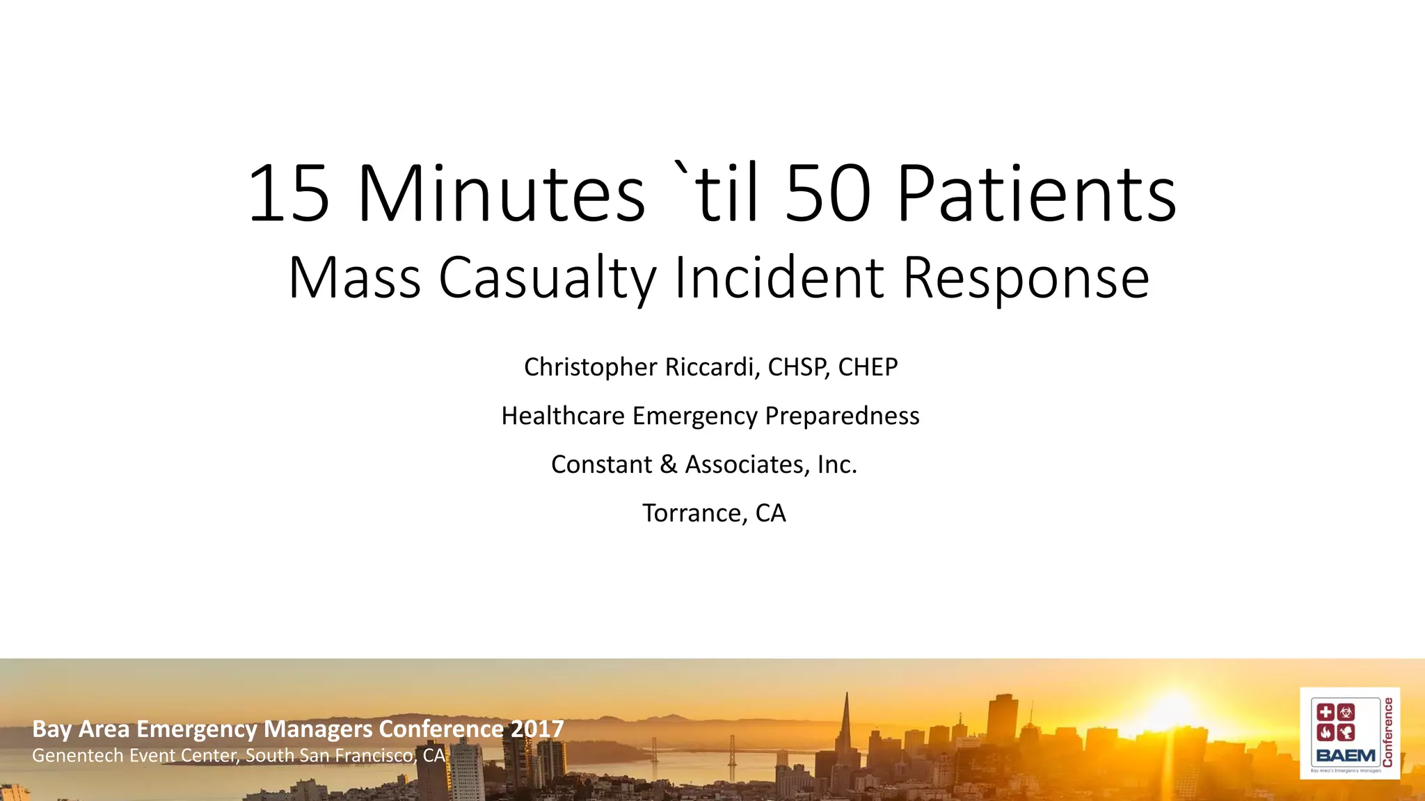 Mass Casualty Incident Response | PDF