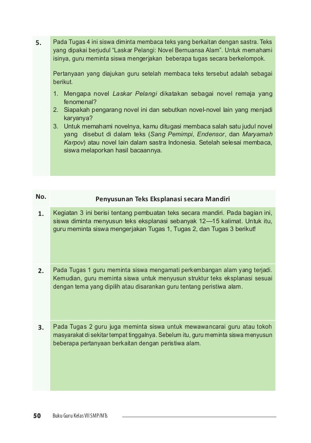 7 Bahasa Indonesia Buku Guru