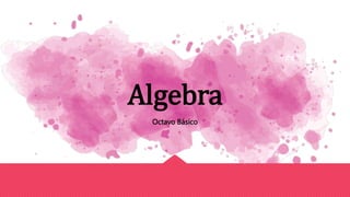 Algebra
Octavo Básico
 