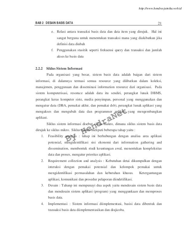 Basis data lanjut modul