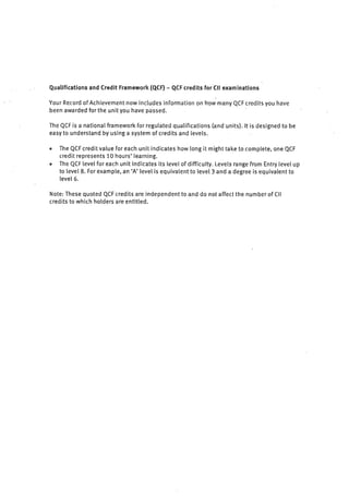 Past Cii R05 Exam Richards R - Cii R05 Certificate - 09.05.14