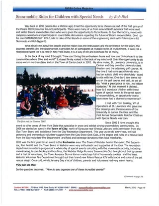 Snowmobile Rides article