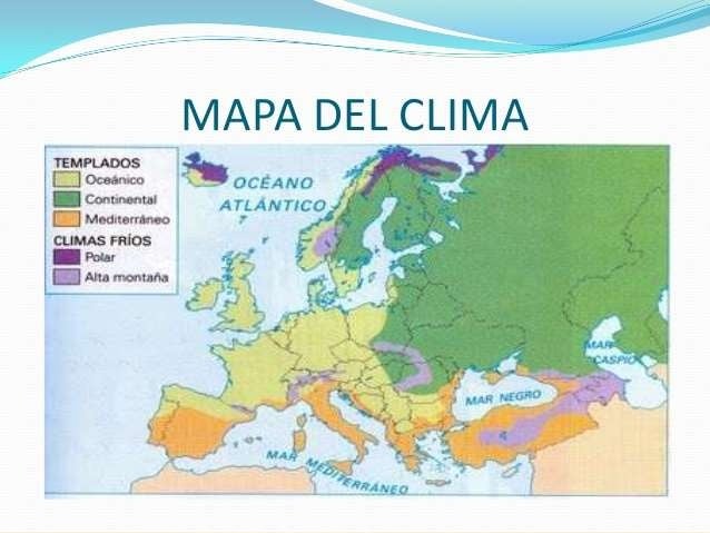 Resultado de imagen de clima de europa
