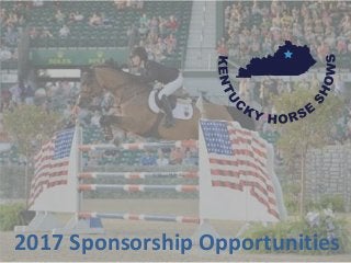 2017 Sponsorship Opportunities
 