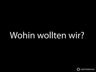 Wohin wollten wir?
 