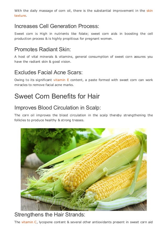 7 Best Benefits Of Sweet Corn For Skin And Hair Yabibo