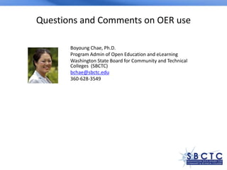 OER Management and Delivery: Seven Best Practices