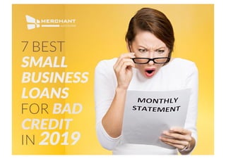 7 best small business loans for bad credit in 2019
