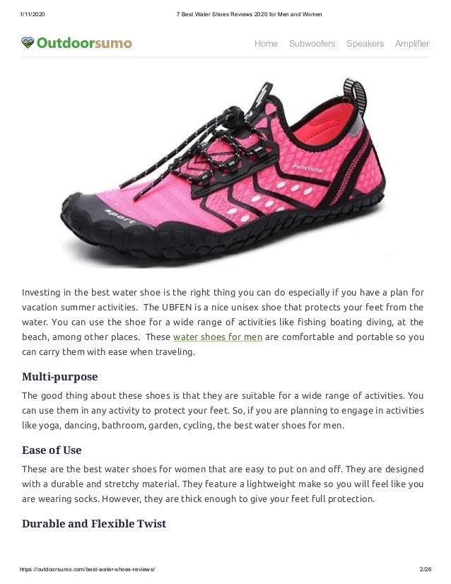 aleader men's quick drying aqua water shoe