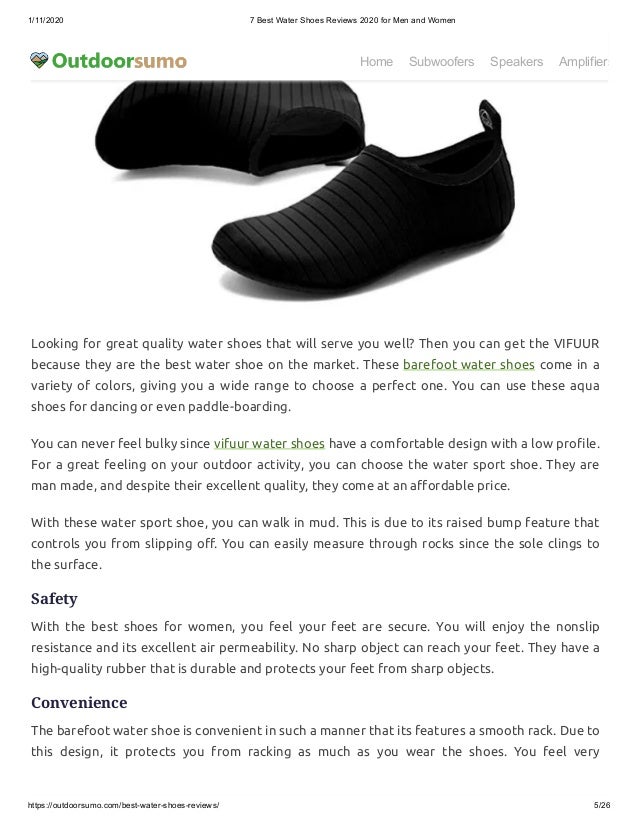 best mens water shoes for wide feet
