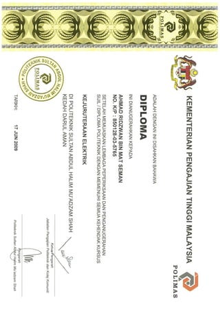 Diploma Ridzwan