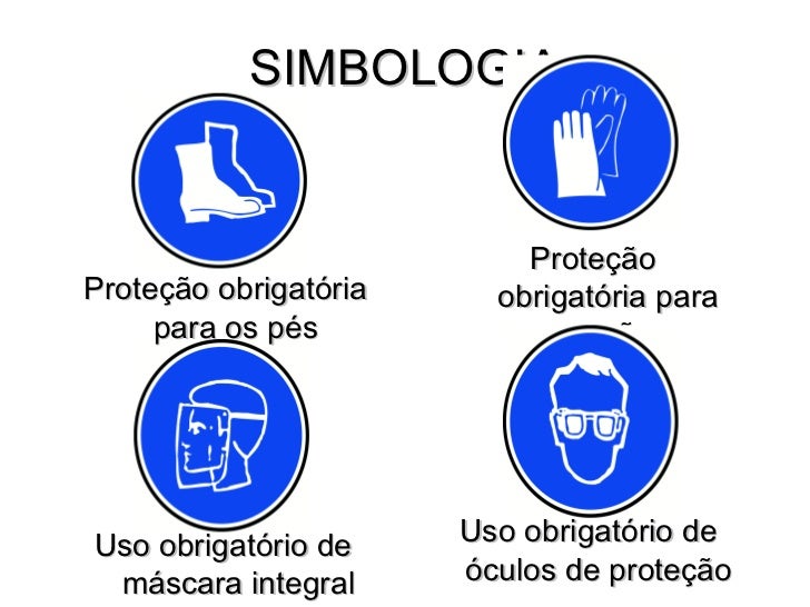 Simbolos de biossegurança em laboratorio