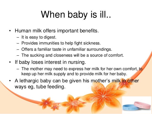 sick and breastfeeding