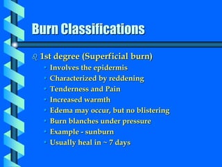 Sun Burn Classification 7 BURNS.pptttttttttttttttttttttttttttttt | PPT