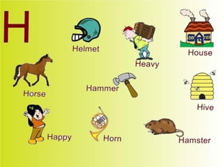 Flashcards and posters H h